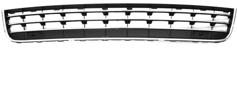 Grille Radiateur pour VW pour Touareg 2011-2014 Calandre Admission Air Avant Radiateur Grilles De Course Pare-Chocs Avant De Voiture Calandre Inférieure Chrome Grille Avant