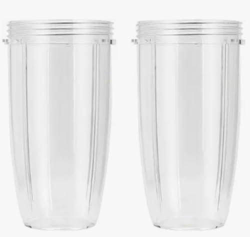 MEET JUICE Paquete de 3 vasos de licuadora Ninja de 24 onzas, piezas de repuesto para licuadora Ninja Auto-iQ Series BL480 BL481 BL482 BL640 BL682 BL2012 BN801