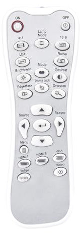 L-27-5KEY Replaced Remote Commander fit for Optoma DLP Projectors HD2200 HD22 HD23 HD180 HD20 HD200X HD20-LV HD200X-LV VDHDNZ VDHDNG BR-3042B BR3042B