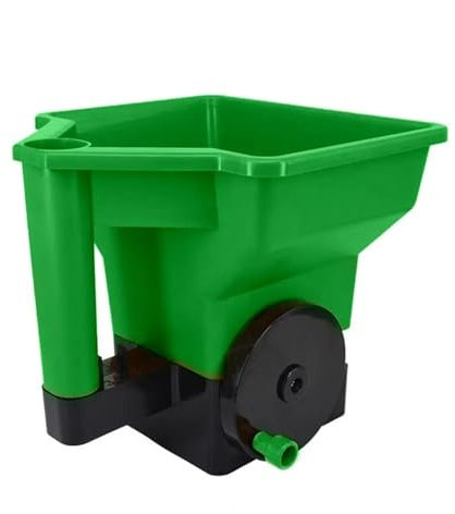 Seeder 24 * 23cm Handheld Streuer Pflanzung Werkzeug 3L Kapazität Manuelle Dünger Streuer Grün Rasen Ackerland Streuer Manuelle Sämaschine(Green)
