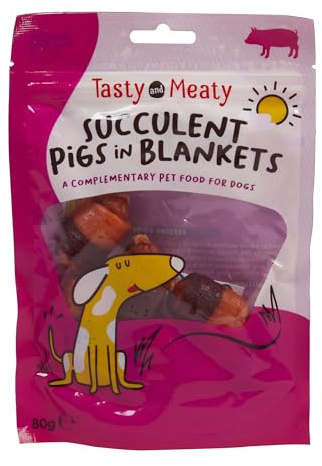 Tasty & Meaty - Delicious Pigs In Blankets Dog Treat 80g x16