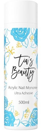 Tias Beauty Acrylic Nail Monomer Ultra Adhesive, Professional Liquid 500ml