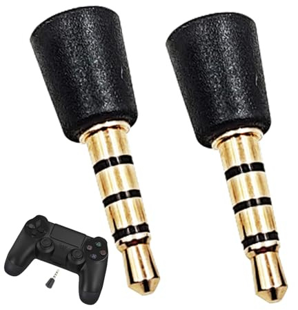 Nouiseuns 3.5mm Mini Microphone – Compact Mic Compatible with Game Controllers, Phones, Laptops, Tablets, Cameras, and More (2 Pack)