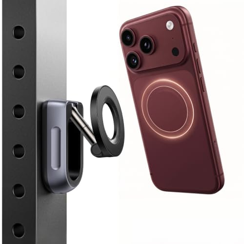 UGREEN Magnetischer Handy Ständer 360° Drehbar Tragbar für Fitnessstudio | Doppelseitige Starke Magnetische, Einfach Anzubringen, Zusammenklappbar und Tragbar, Geeignet für die Meisten Mobiltelefone