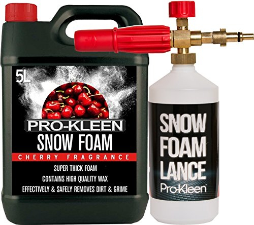 Pro-Kleen Snow Foam pH Neutral Lance for Use with Nilfisk Pressure Washers Includes 5 Litres Cherry Snow Foam