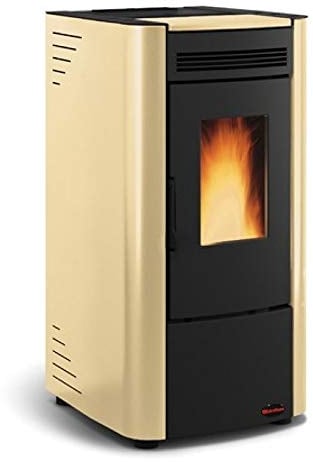 Nordica Extraflame spa Pelletofen 'Ketty' Pergamentfarbe Gusseisen 180 qm Heizleistung 7,3 kW