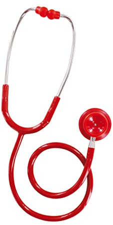 SPENGLER Dual Pulse, Stéthoscope d’Auscultation Générale, Double Pavillon, Léger, Bonnes Performances Acoustiques, Polyvalent (Rouge)