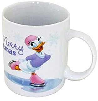 1x Disney Daisy Duck Becher Weihnachten Kaffebecher Porzellan