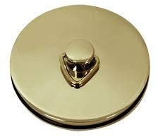 Sink Bath Basin Shower Plug Stopper Brass 45mm 1.3/4 inch with 450mm 18-inch Polished Brass Ball Chain and S-Hook