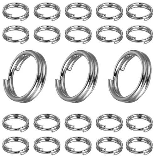 My-Bead Spaltringe Ø 2mm 925 Sterling Silber Verbindungsringe Schmuck Ösen basteln Karabinerverschlüsse DIY (5 Stück)