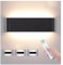 Wandleuchte Innen mit Fernbedienung, 20W 1800LM Smart Wandlampe Dimmbar 2700K-6500K CCT Einstellbar und Helligkeit Modern Up Down Wandbeleuchtung mit Nachtlicht Modus für Schlafzimmer Flur Treppen
