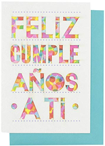 Hallmark Vida Spanische Geburtstagskarte, Tarjeta de Cumpleaños Española (Feliz Cumpleaños)