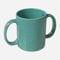 ANCIENTIMPEX Ceramic Dual Handle Mug for Secure Hold | BPA-Free Double Handled Ceramic Mugs to Aid Tremors | 11.83 US Fl. Oz. (350 Ml) - Terquoise Color