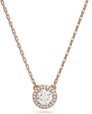 Swarovski Constella Halskette Rosegold für Damen mit Anhänger mit Weißen Zirkonia Kristallen, 5636272