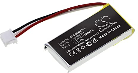 TCTK Akku 220mAh Kompatibel mit [Logitech] G Pro, G Pro Wireless, PRO X Superlight, G502, G502 Lightspeed, G703 Lightspeed, M-R0070, M-R0080, MX Vertical, Wireless, G1, PRO X Superlight Ersetzt 533-0