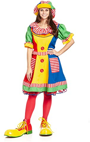 Kostümplanet Clown-Kostüm Damen Karneval Fasching Clowns (44-46)