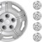 4X Radkappen Radzierblenden Radblenden für Auto KFZ PKW 16 Zoll Silber ABS