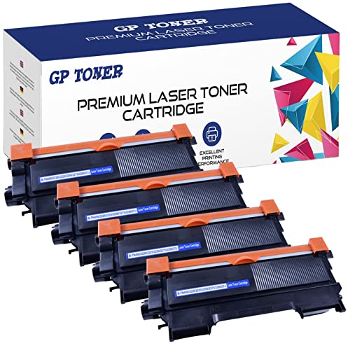 4X Toner XL Kompatibel mit Brother TN-2220 Brother DCP-7060 D DCP-7060 N DCP-7065 DN DCP-7070 DW Fax 2840 Fax 2845 Fax 2940 Fax 2950 HL-2200 Series HL-2215 HL-2220 HL-2230 HL-2240 (4X Schwarz)