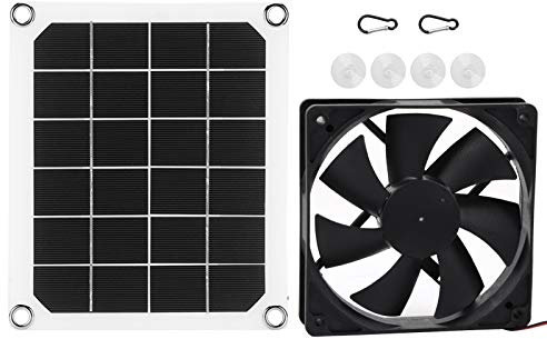 Ventilateur Solaire 6V 10W Extérieur Panneau d'alimentation Solaire Ventilateur D'extraction USB pour Serre Poulet Maison Panneau Solaire Ventilateur D'extraction