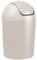 Home Centre Compact Plastic Swing Top Waste Bin 5 Litre White House Office Bathroom Lobby Dustbin Convenient Flap Top Cylindrical Shape Hygienic Waste Disposal Versatile Daily Usage