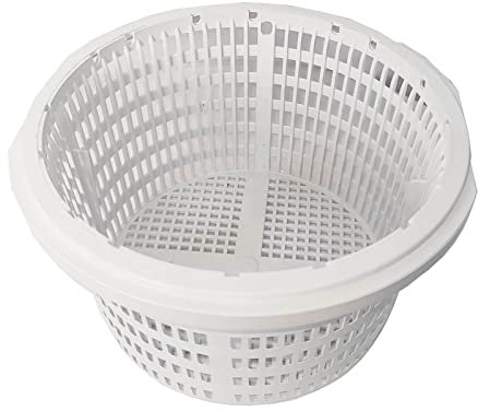 Skimmer [1/2 Pièce] Filtre | Panier D'écumoire Rechange pour Piscine, Panier Rond pour Skimmer Piscine Hors Sol - Diam 14-19 Cm - Blanc