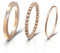 Joacii 18K Roségold überzogen Perlen geformte Eheringe für Männer Stapeln Ewigkeit Bands, die nicht anlaufen Ringe Sets für Frauen Comfort Fit Größe 9