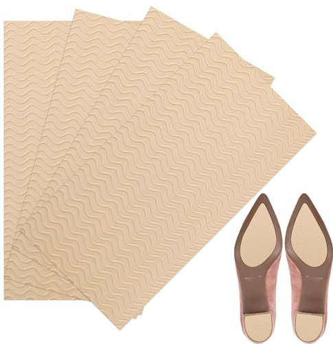 4 Pièces Semelle antidérapante, 27×10cm Protecteur de Semelle de Chaussures, Semelle antidérapante auto adhésive peut être coupé pour s'adapter à toutes les chaussures, Réduction du bruit