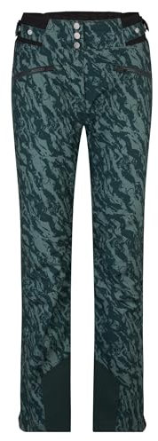 Ziener Damen TILLA Ski-Hose/Schnee-Hose | atmungsaktiv, wasserdicht, Primaloft, Jungle Print, 46