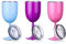 Poggapp Weingläser mit Deckel, Doppelwandig, Isoliert, Weinbecher, Unzerbrechliche Kelche, Weingläser, 284 Ml, B