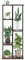 AxisFurn 5 Etagen hohe Blumenständer, Pflanzenständer Hölzern Metall, Pflanzenregal Ecke Innen Außen, Blumentreppe Mehrstöckig, Blumenregal für Garten Balkon Büro Wohnzimmer 102 cm (5 Etagen-3)