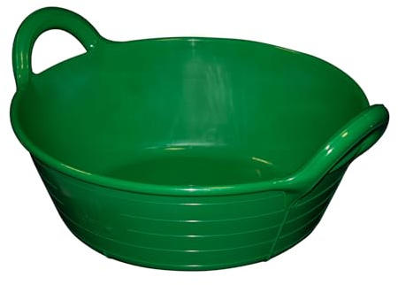 Red Gorilla Plas Small Green Skip Feed Bucket Tub Feeder Trough for Animal Feeding Garden Stable Building Site 11 Litre Capacity