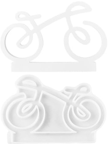 Fukamou Fahrrad-Statue-Form, Fahrrad-Silikonform - Fahrrad-Fondantform Für -Schokolade,Schokoladen-Zuckerguss-Kuchendekorationswerkzeuge Zum Gestalten Von Kunst Und Heimdekoration