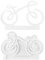 Fukamou Fahrrad-Statue-Form, Fahrrad-Silikonform - Fahrrad-Fondantform Für -Schokolade,Schokoladen-Zuckerguss-Kuchendekorationswerkzeuge Zum Gestalten Von Kunst Und Heimdekoration