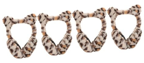 LIFKOME Lot De 4 Cache-oreilles Tendance En Imprimé Léopard Pour Femmes Et Filles