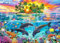 Puzzles 1000 Pieces for Adults Jigsaw Puzzles for adults 1000 Piece Puzzle Educational Games -Colorful Seascape Dolphins- Beautiful Decoration