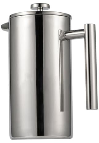 Cabilock Edelstahl Kaffeekanne Mit Filter Hitzebeständige Kaffeezubereiter Für Heiße Und Kalte Getränke Leicht Zu Reinigen