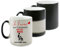Mug Magique Noir – Cadeau Saint-Valentin Homme – Tasse Thermoréactive avec Message Caché – Surprise Romantique et Humour