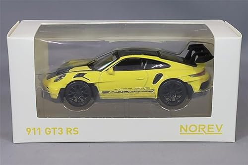 Noreb JETCAR 1/43 Porsche 911 GT3 RS 2022 gelb/schwarz Aufkleber