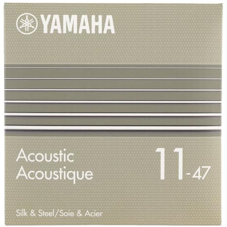 YAMAHA SA11C Akustik-Gitarrensaiten – Compound Light (011-047), Silk & Steel