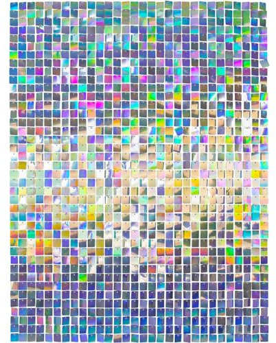 Folat Panneaux de Toile de fond-Irisé-30 x 30 cm-pour Mur Photographie, Mariage, Anniversaire Party, 27599, Irisé