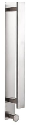 Toallero sin taladrar, autoadhesivo, de acero inoxidable, barra para toallas de baño, 40 cm, soporte para toallas de invitados, montaje en pared con gancho para toallas, toallero de baño, accesorios