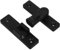 Cabilock zanzariera scorrevole Serratura per porte impugnatura serrature per finestre a prova di Gate Flip Litch Heavy Duty Serratura della porta interna Acciaio inossidabile Black