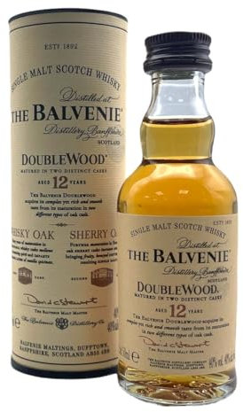 Balvenie Doublewood 12 Year Old Single Malt Scotch Whisky Miniature - 5cl Single Bottle