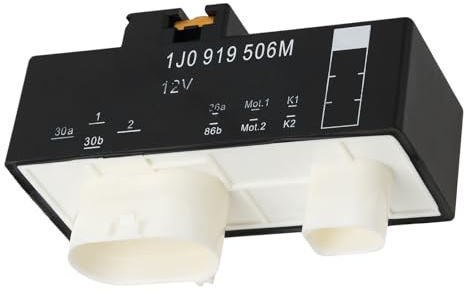 EMSea Relé del Ventilador del Radiador de 12 V 1J0919506M Compatible con VW Compatible con Audi