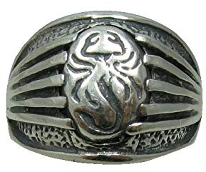 Sterling silber herren ring solid Skorpion 925 Empress Größe 52-75 R001153