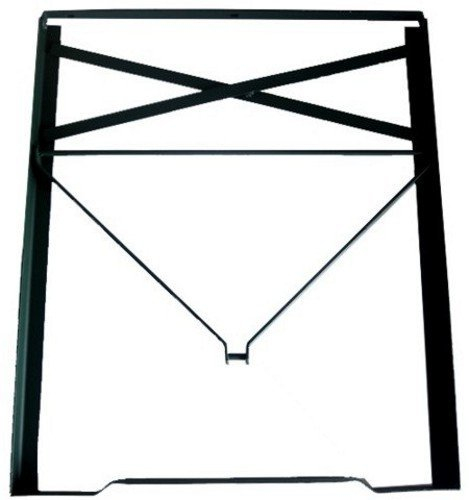 Glooke Selected Lackiertes Tischbein Set Biergarten Gartentisch 71 x 60 x 3 cm Silber / Schwarz