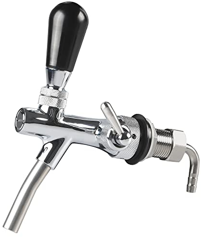 Robinet réglable pour bière pression – La marque PERA comprend un robinet à bière, un contrôleur de débit, une tige chromée G5/8 pour brassage maison