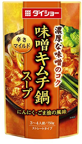 Daisho Miso Kimchi Hot Pot Soup, 26.5 oz (750 g) x 5 Packs