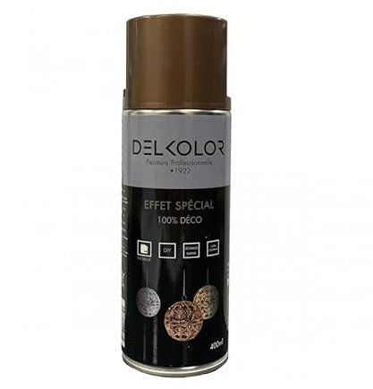 DELKOLOR - Delkolor Peinture à Effet en Aérosol - 400ml - Couleur CUIVRE