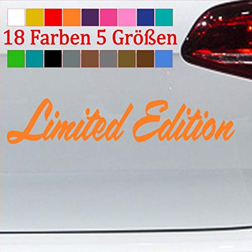 generisch Limited Edition Aufkleber Spezial Sonderedition Car Sticker Vinyl JDM OEM34-Orange 10x2cm